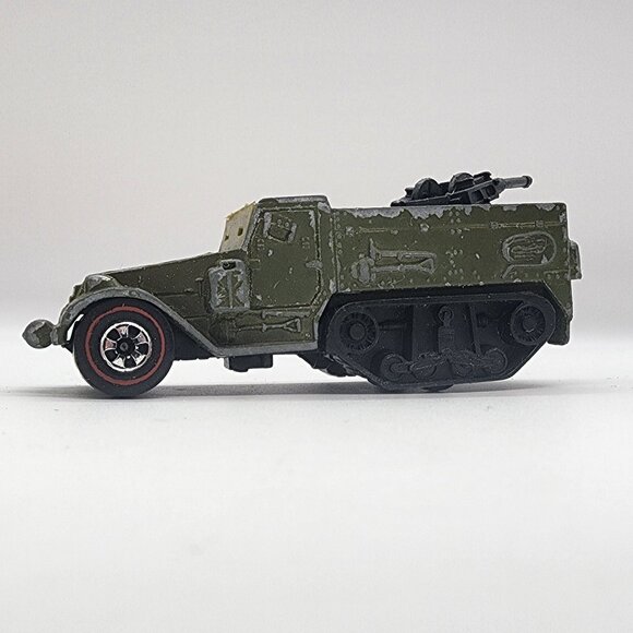 Hot Wheels Redline 1974 Gun Bucket US Army Military Half Track Vintage - Picture 2 of 10